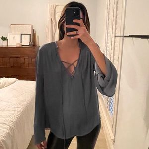 Urban Outfitters Flowy Long Sleeve Top/Blouse - M
